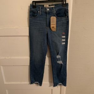 Levi’s high rise straight leg cropped Jeans Sz 27